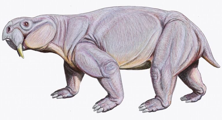 Life restoration of the Triassic dicynodont Dinodontosaurus