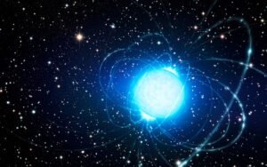 magnetar quantum effect - artist illustration of a magnetar